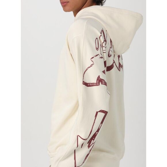 Disclaimer Sweatshirt Men Yellow Cream